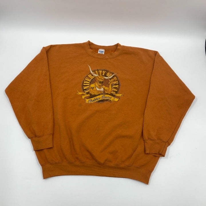 Vintage Texas Longhorns Tatted Longhorn Logo Sweatshirt Size XL