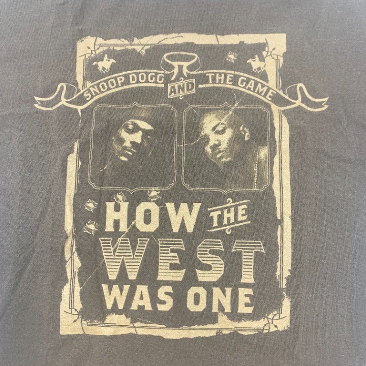 Snoop Dogg & The Game How The West Was One Tour T-Shirt Size L