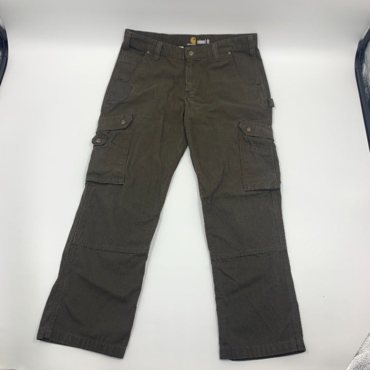 Brown Carhartt B342 Cargo Carpentry Pants Size 34x30