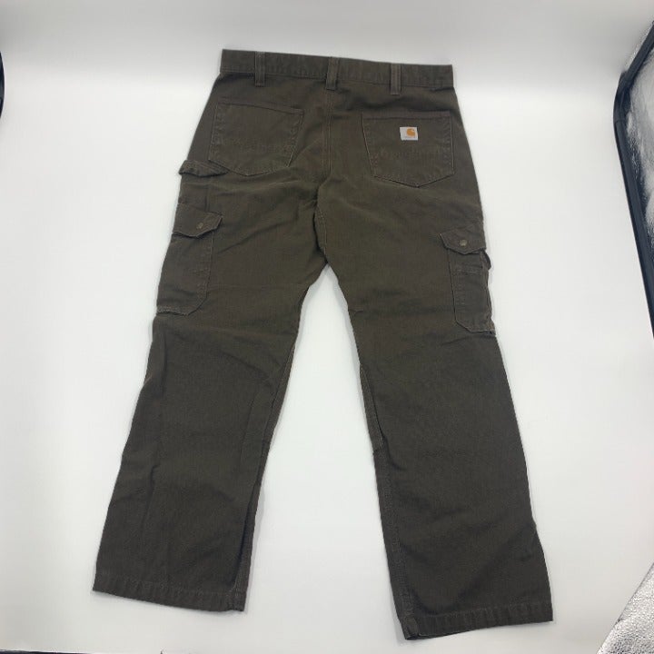Brown Carhartt B342 Cargo Carpentry Pants Size 34x30
