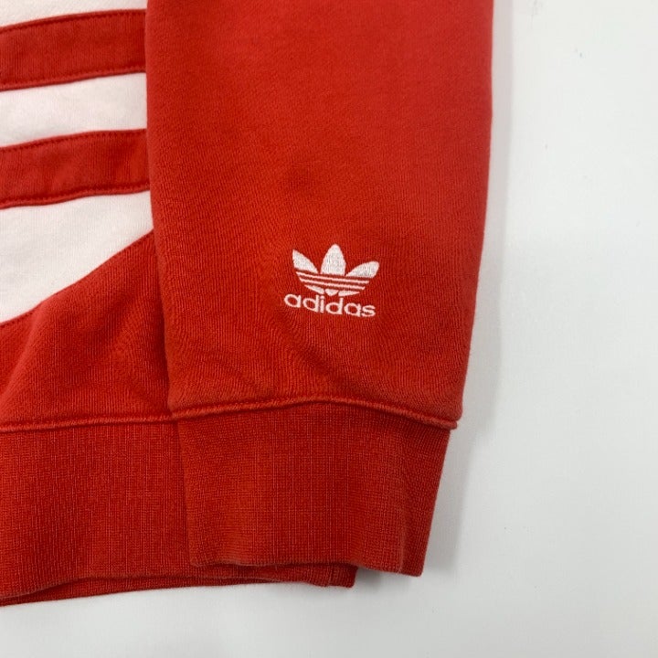 Red Adidas Originals Men’s Big Trefoil Hoodie Size M