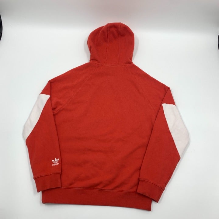 Red Adidas Originals Men’s Big Trefoil Hoodie Size M