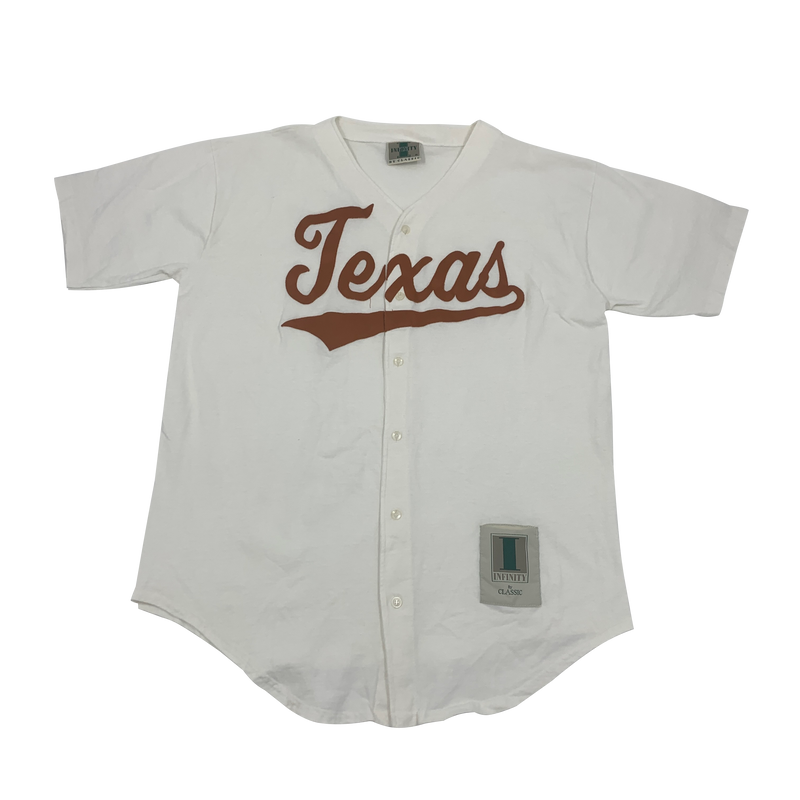 Vintage Texas Longhorns Baseball Jersey Size XL Made in USA