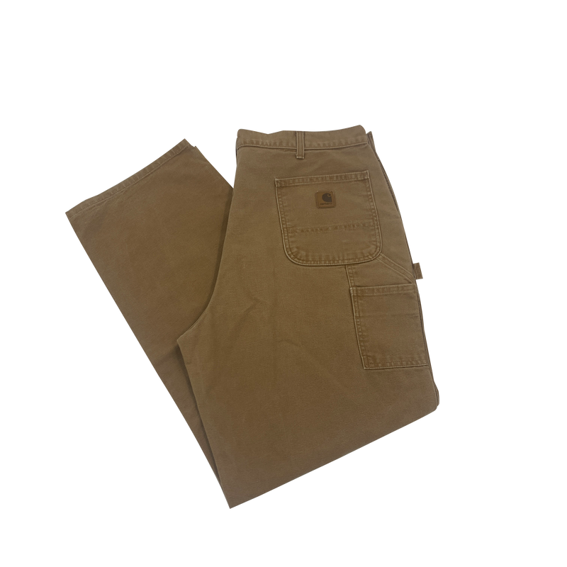 Brown Carhartt Carpentry Pants Size 39x34.5