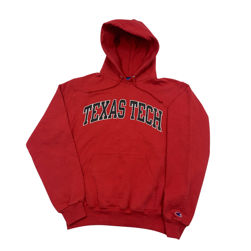 Red Texas Tech Champion Hoodie Size S