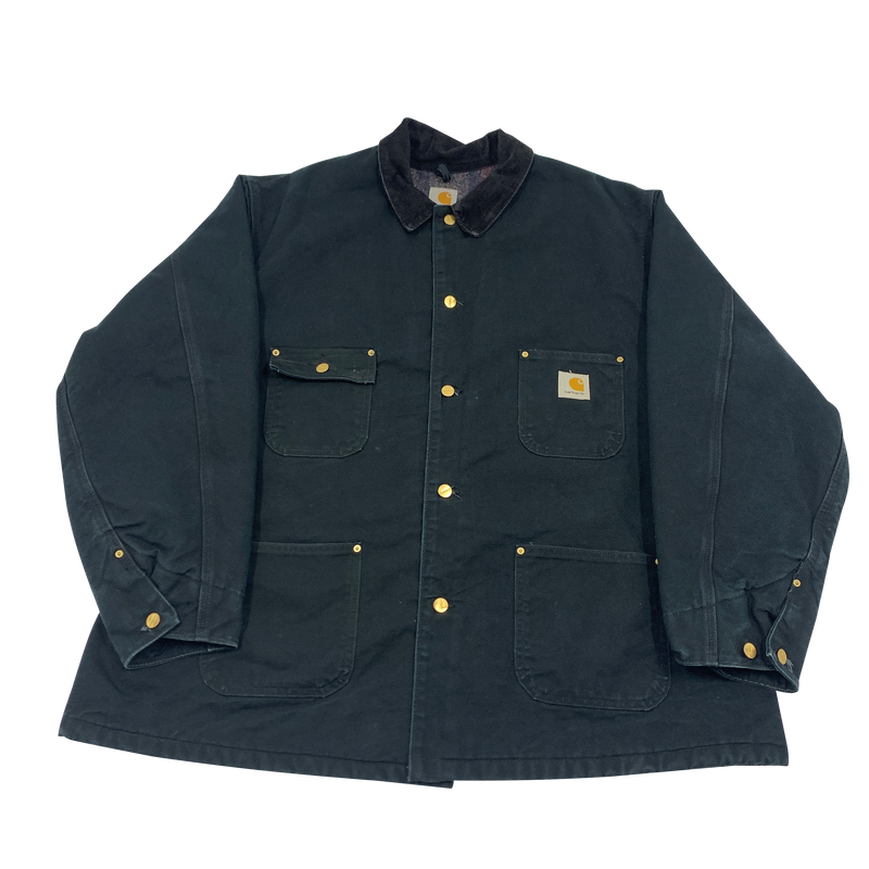 90s Carhartt Blanket Lined Chore Coat Jacket Size 54