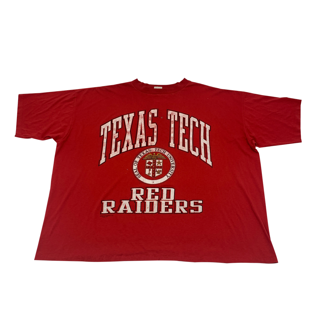 Women's White Texas Tech Red Raiders Vintage Days Easy T-Shirt