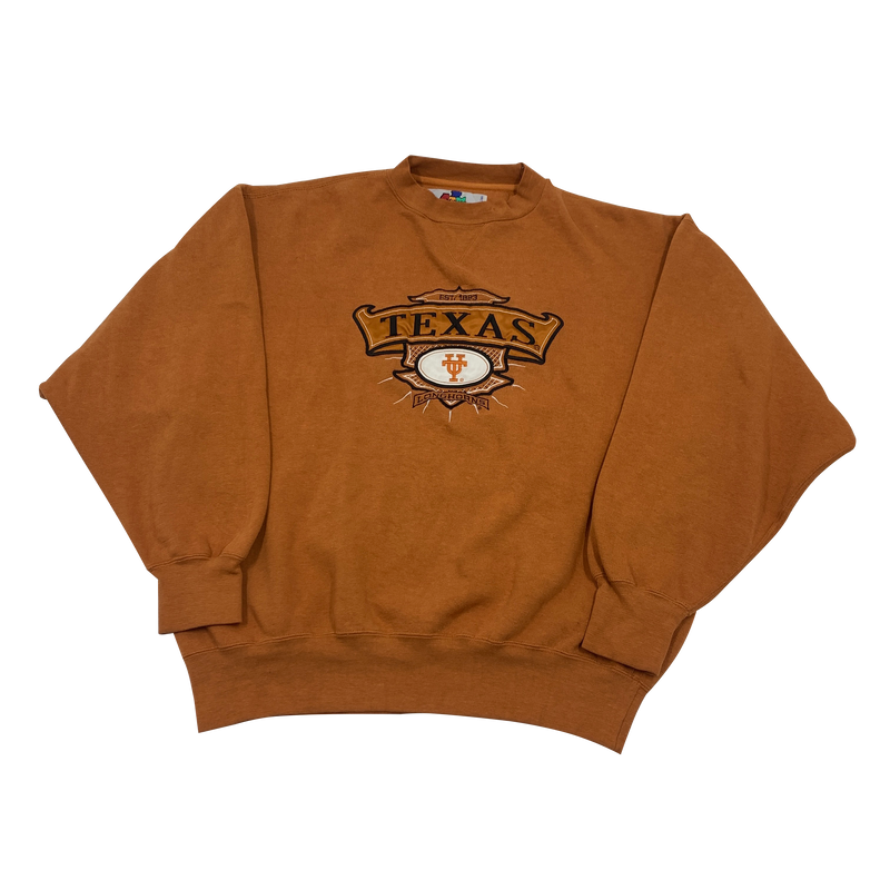 Vintage Texas Longhorns Embroidered Sweatshirt Size L
