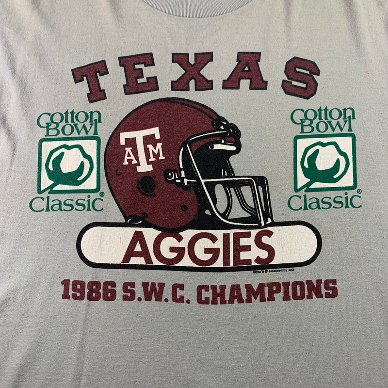 1986 Texas A&M Aggies Cotton Bowl T-shirt Size L