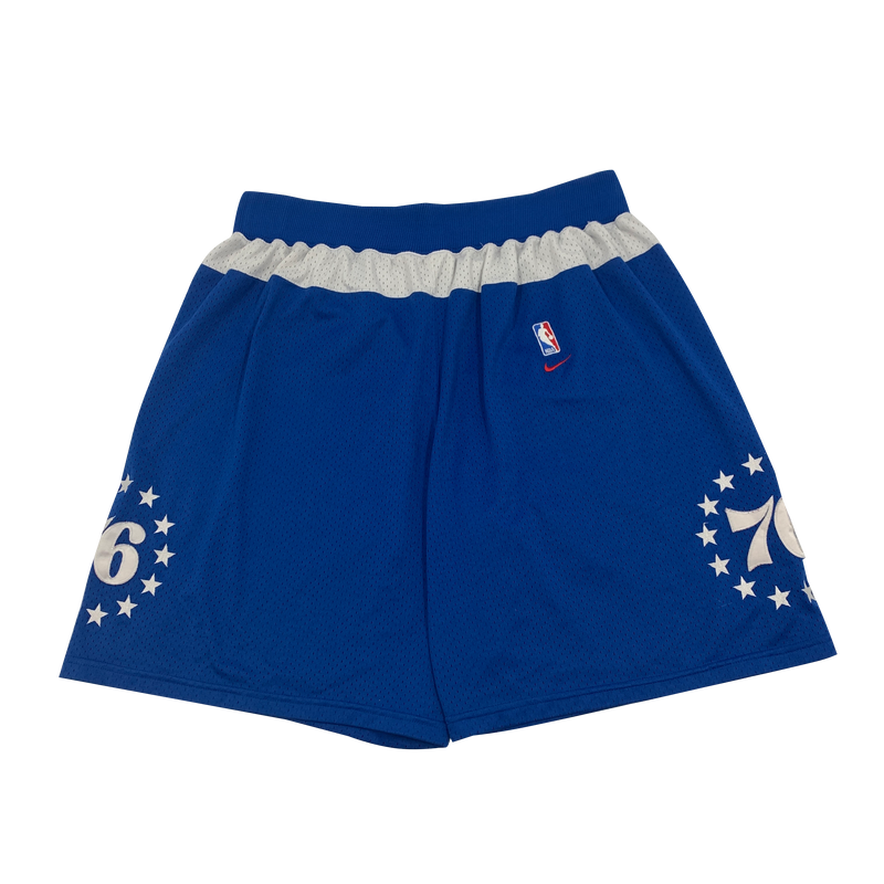 Philadelphia 76ers Nike 66 Rewind Stitched Swingman Shorts Size 2XL