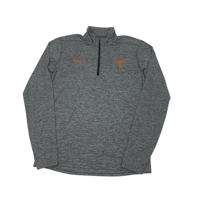 Gray Nike Texas Longhorns 1/4 pullover