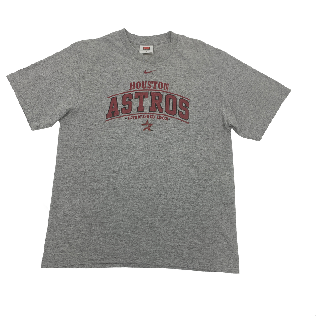 Nike Houston Astros center swoosh T-shirt Size XL