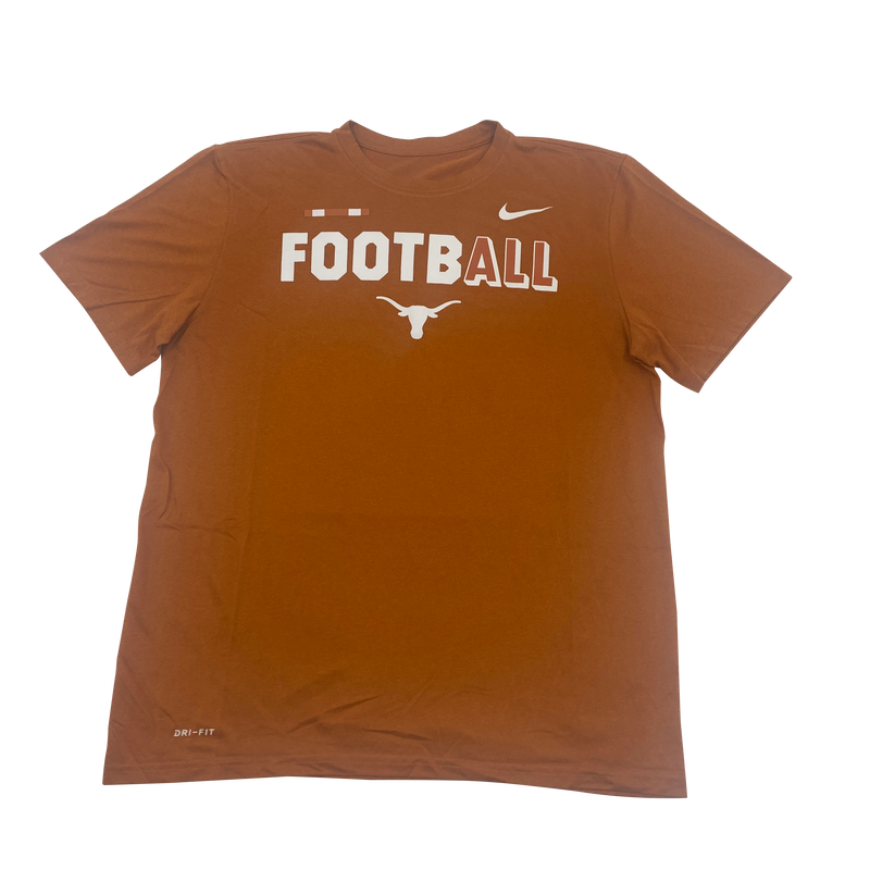 Texas Longhorns Nike Football Dri-Fit T-Shirt Size L
