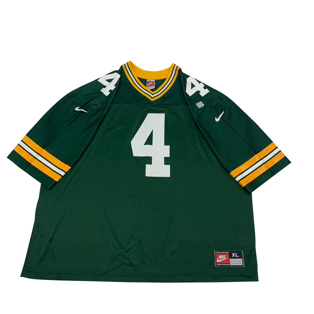 Vintage Green Bay Packers Brett Favre Nike Football Jersey 