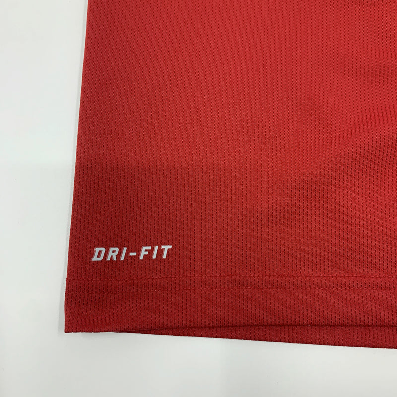 Red Nike Dri-Fit Arkansas Razorbacks Polo size L
