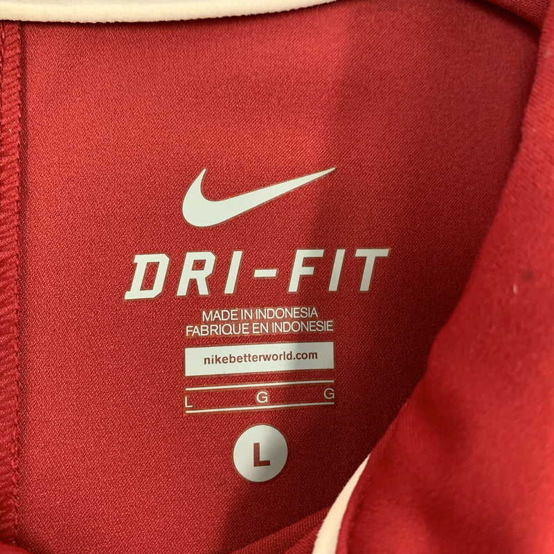 Red Nike Dri-Fit Arkansas Razorbacks Polo size L