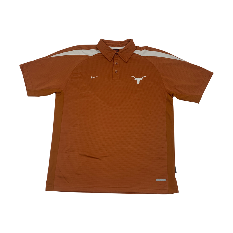 Burnt Orange Nike Texas Longhorns Polo Size M