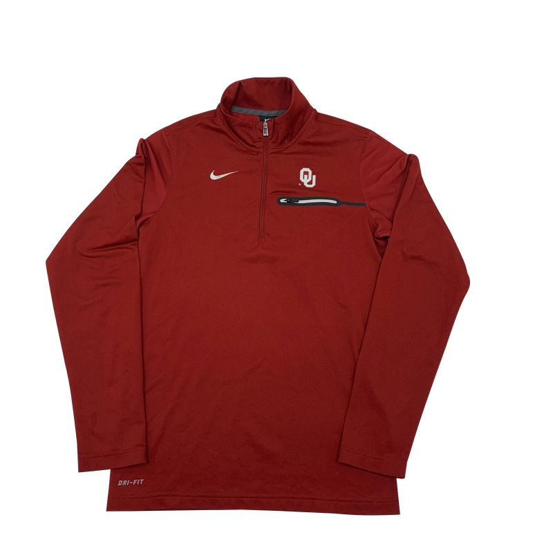 Nike OU Sooners Quarter Zip Pullover Size XS