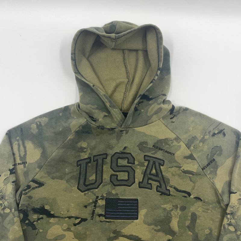 Youth Under Armour Project Rock USA Camo Hoodie