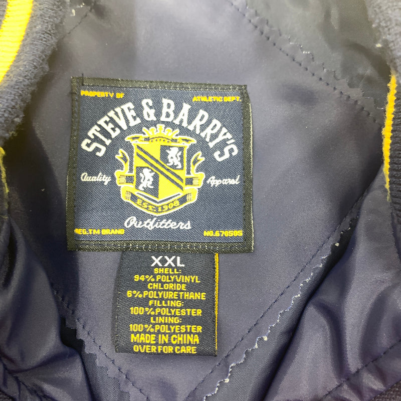 Michigan Wolverines Vinyl Letterman Jacket Size 2XL