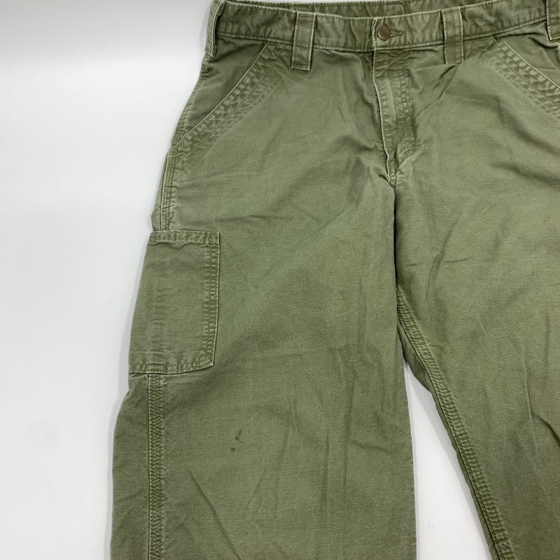 Green Carhartt B151 Pants Size 34x32