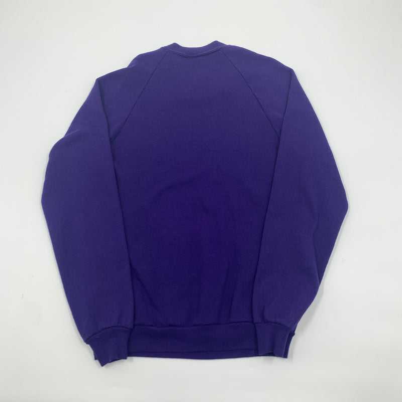 Vintage 90s Jerzees Blank Purple Sweater Size M Made in USA