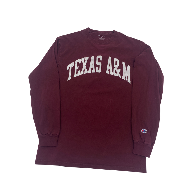 Long Sleeve Texas A&M Aggies Champion T-shirt Size M