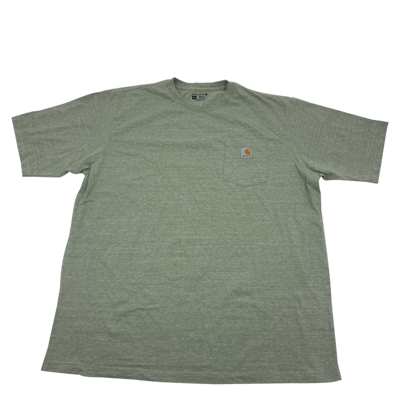 Pastel Green Carhartt Pocket T-shirt Size 2XL