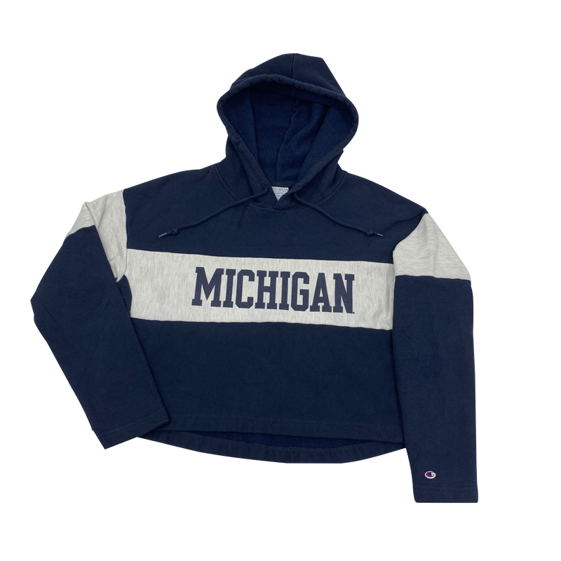 Michigan Cropped Champion Hoodie Size XL
