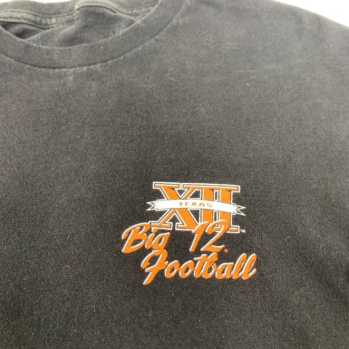 Black Texas Longhorns Big 12 Football T-shirt