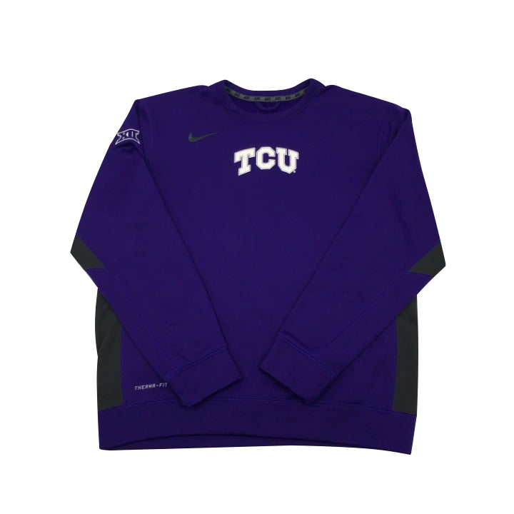 Purple Nike TCU theram-fit sweater Size L