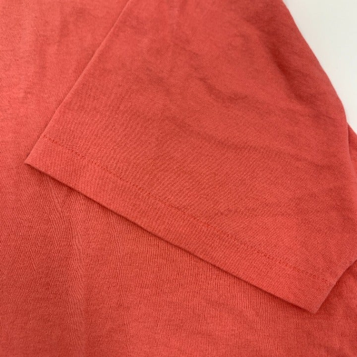 Salmon Single Stitch Blank T-Shirt Size L Made In USA
