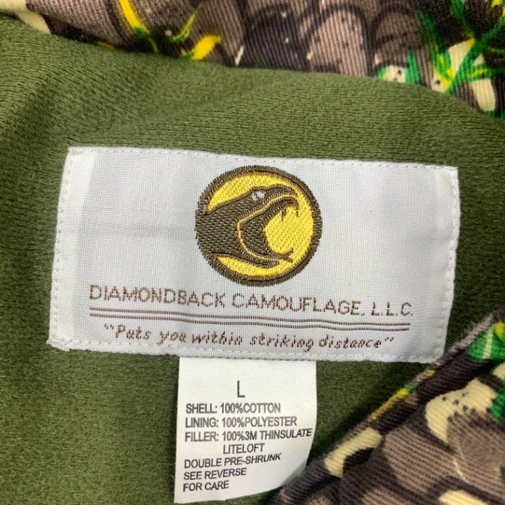 Diamondback Camouflage Full Zip Hooded Jacket Size L