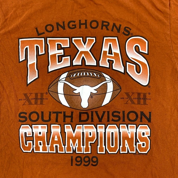1999 Texas Longhorns Big 12 Champs T-Shirt Size L
