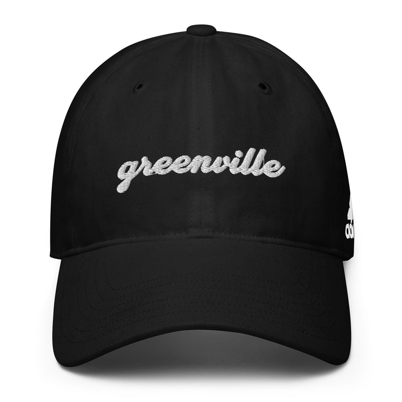 Cursive Greenville SC Adidas Golf Hat
