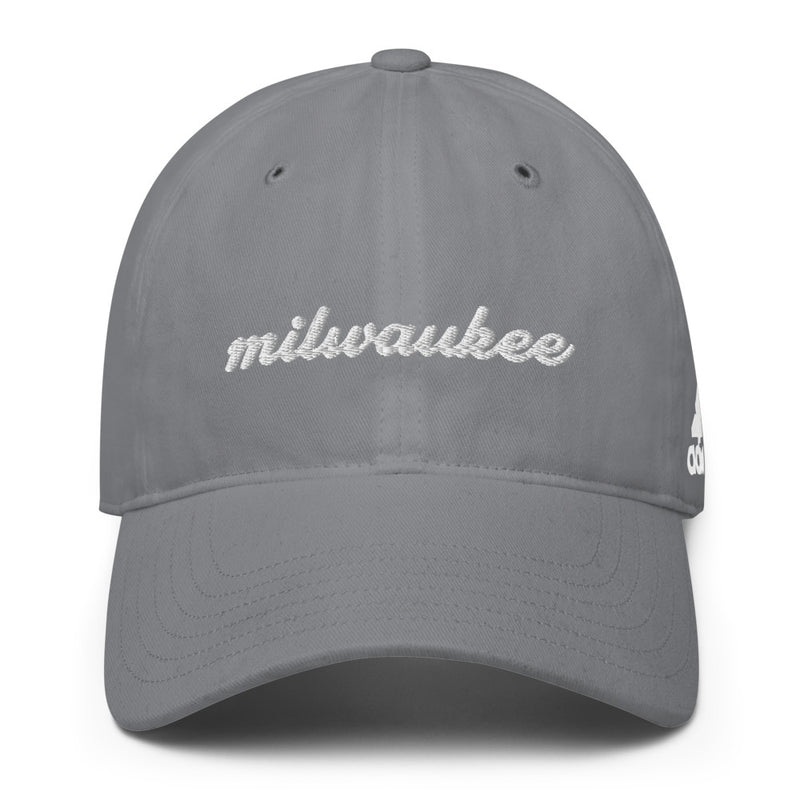 Cursive Milwaukee Adidas Golf Hat