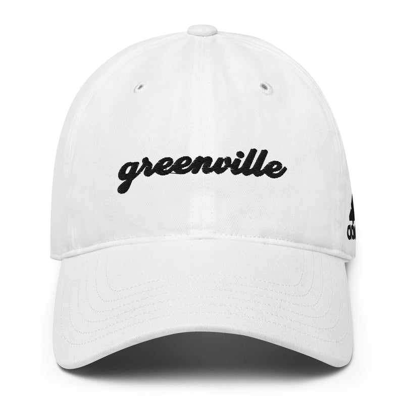 Cursive Greenville SC Adidas Golf Hat