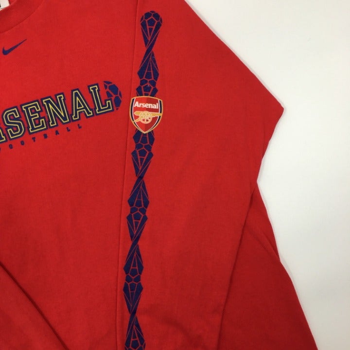 Arsenal L/S Nike center swoosh t-shirt size L