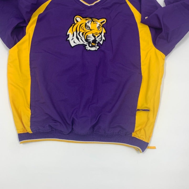 Purple LSU Tigers Windbreaker Size XL