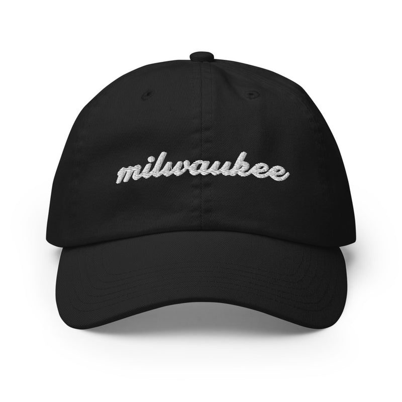 Cursive Milwaukee Champion Dad Hat