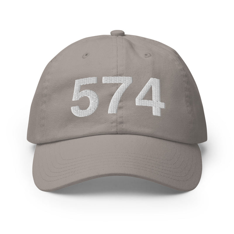 574 South Bend IN Area Code Champion Dad Hat