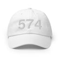 574 South Bend IN Area Code Champion Dad Hat