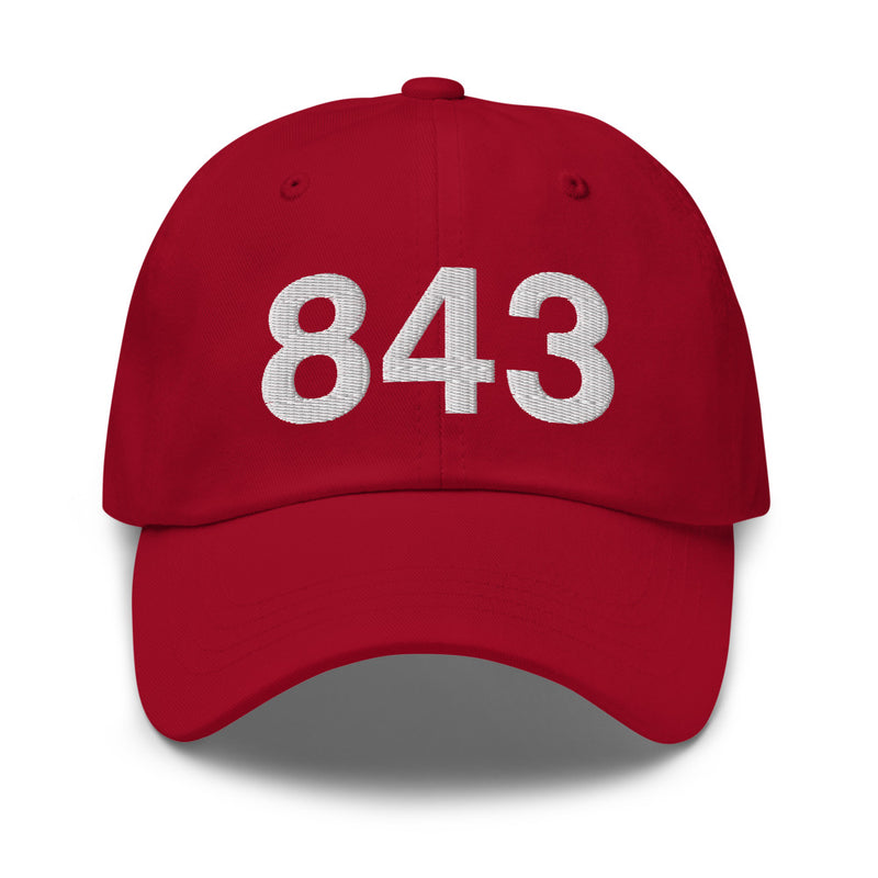 843 Charleston SC Area Code Dad Hat