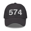574 South Bend IN Area Code Dad Hat