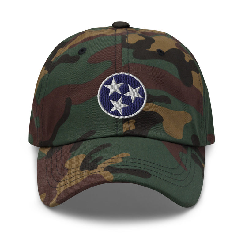 Tennessee Tri Star Flag Classic Dad Hat