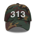 313 Detroit MI Area Code Dad Hat
