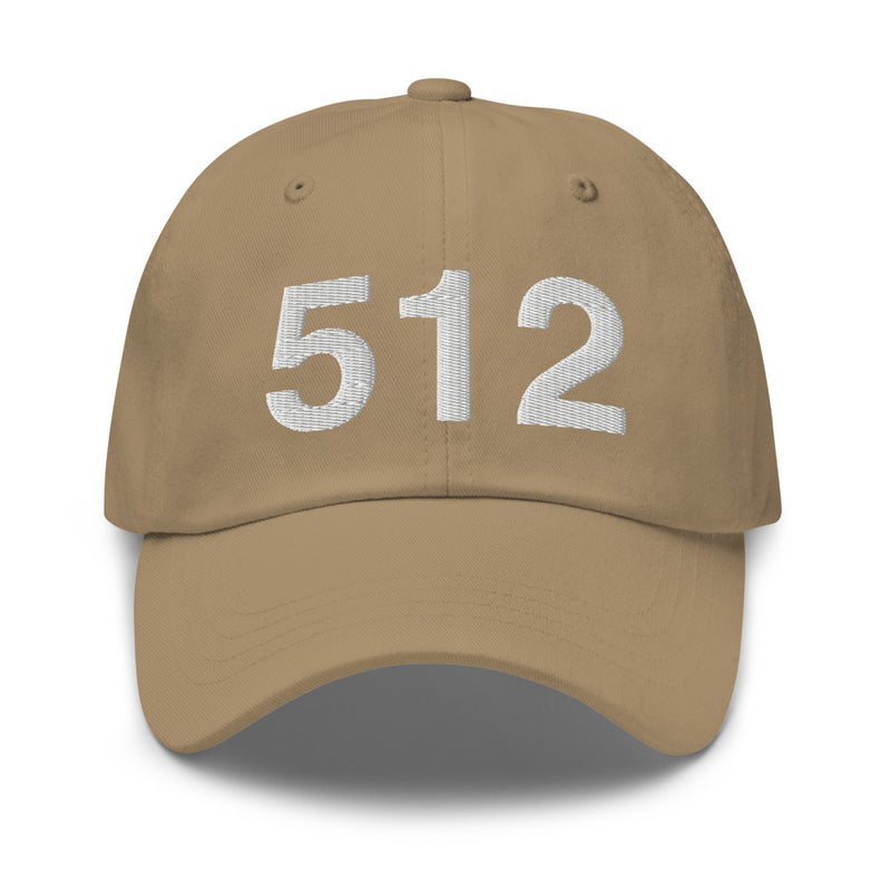 512 Austin TX Area Code Dad Hat
