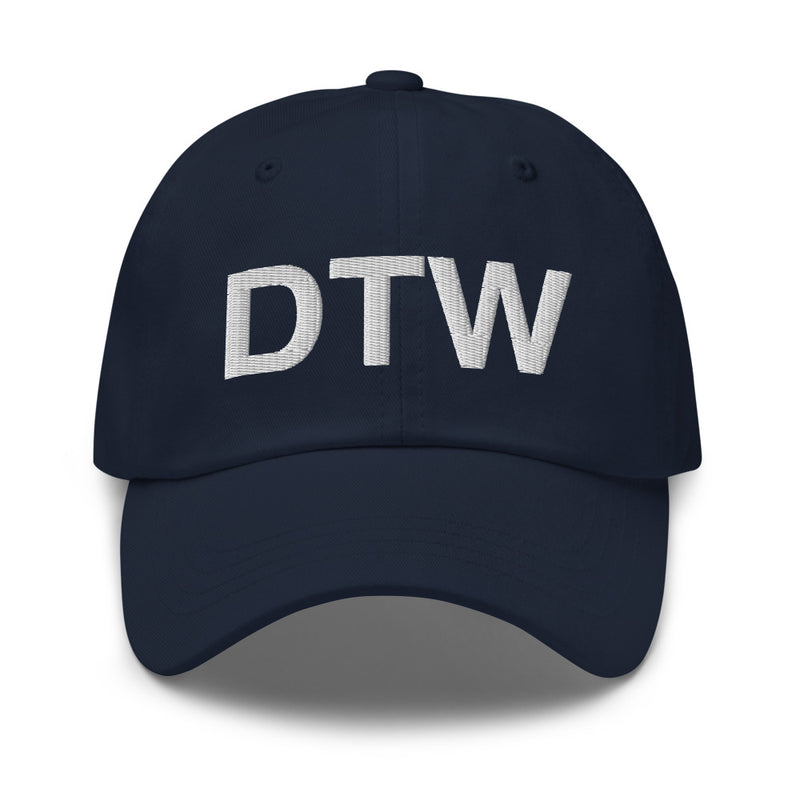 DTW Detroit MI Airport Code Dad Hat