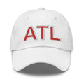 White & Red ATL Dad hat