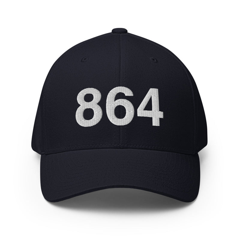 864 Greenville SC Area Code Closed Back Hat